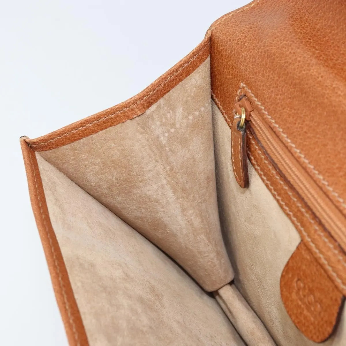 Gucci Vintage clutch Leather, Brown, Leather, Clutch
