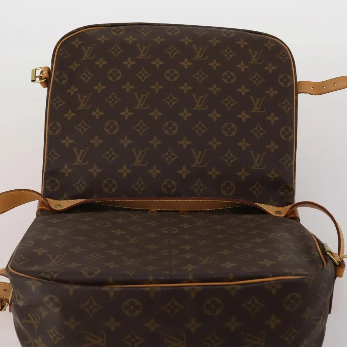 Louis Vuitton Saumur Monogram Canvas, Brown, Canvas, Shoulder Bag