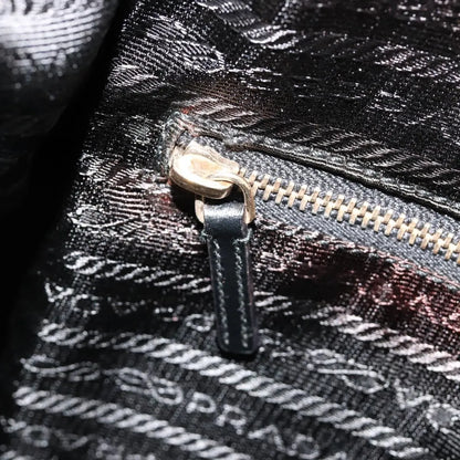 Prada Shoulder Python, Black, Nylon, Shoulder Bag