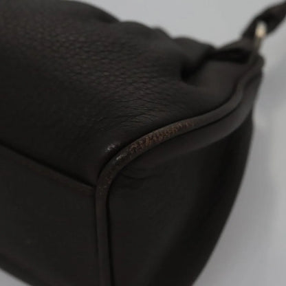 Bvlgari Handbag Leather, Brown, Leather, Handbag