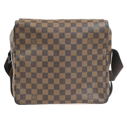 Louis Vuitton Naviglio Damier, Brown, Canvas, Shoulder Bag