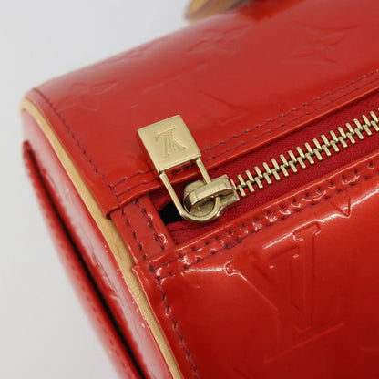 Louis Vuitton Bedford Monogram Vernis, Red, Patent Leather, Handbag