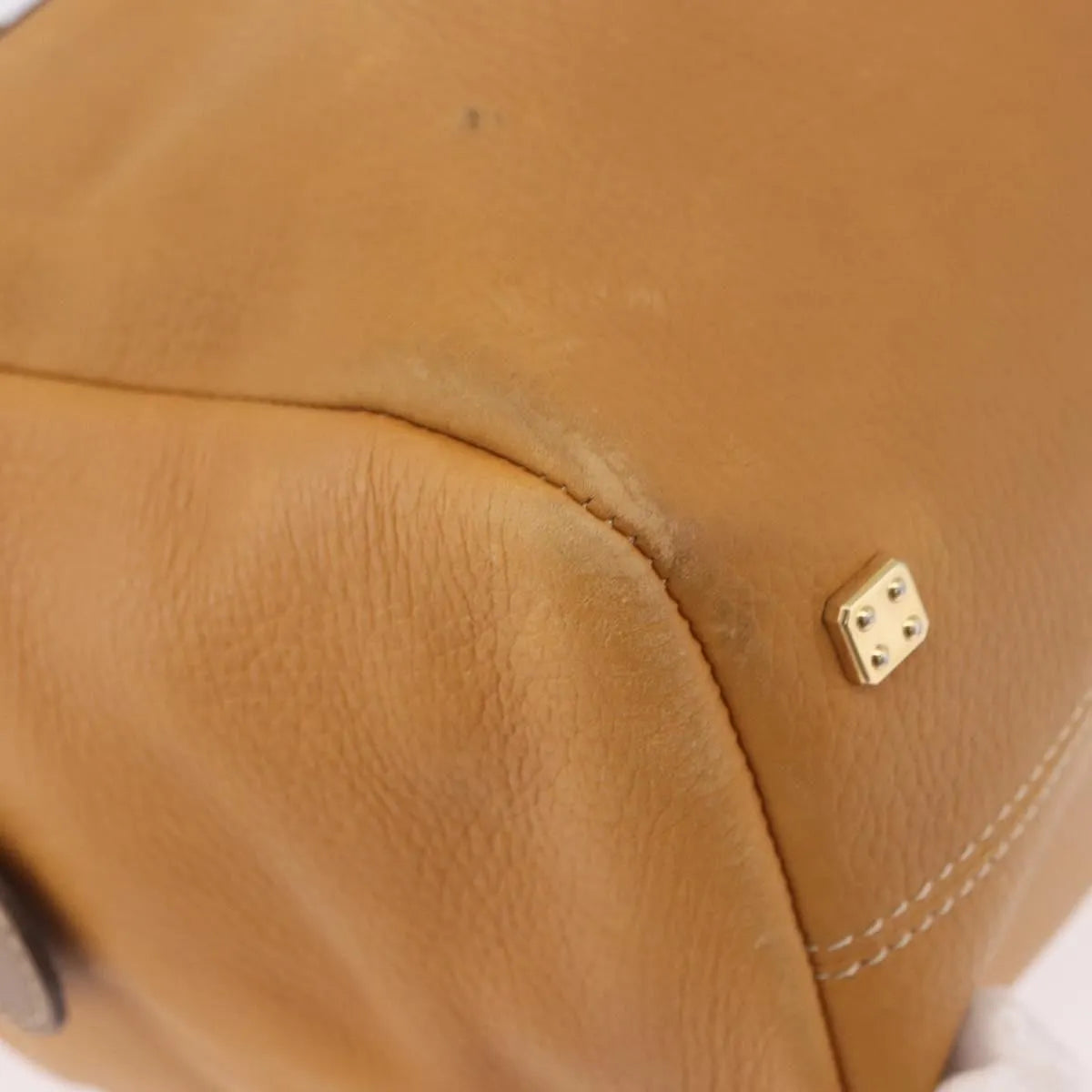 Loewe Anagram Leather, Beige, Leather, Handbag