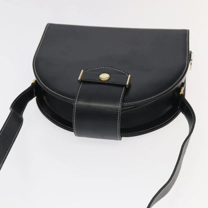 Christian Dior Vintage Leather, Black, Leather, Shoulder Bag