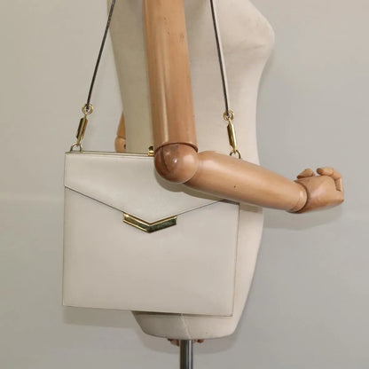 Christian Dior Vintage Leather, Beige, Leather, Shoulder Bag
