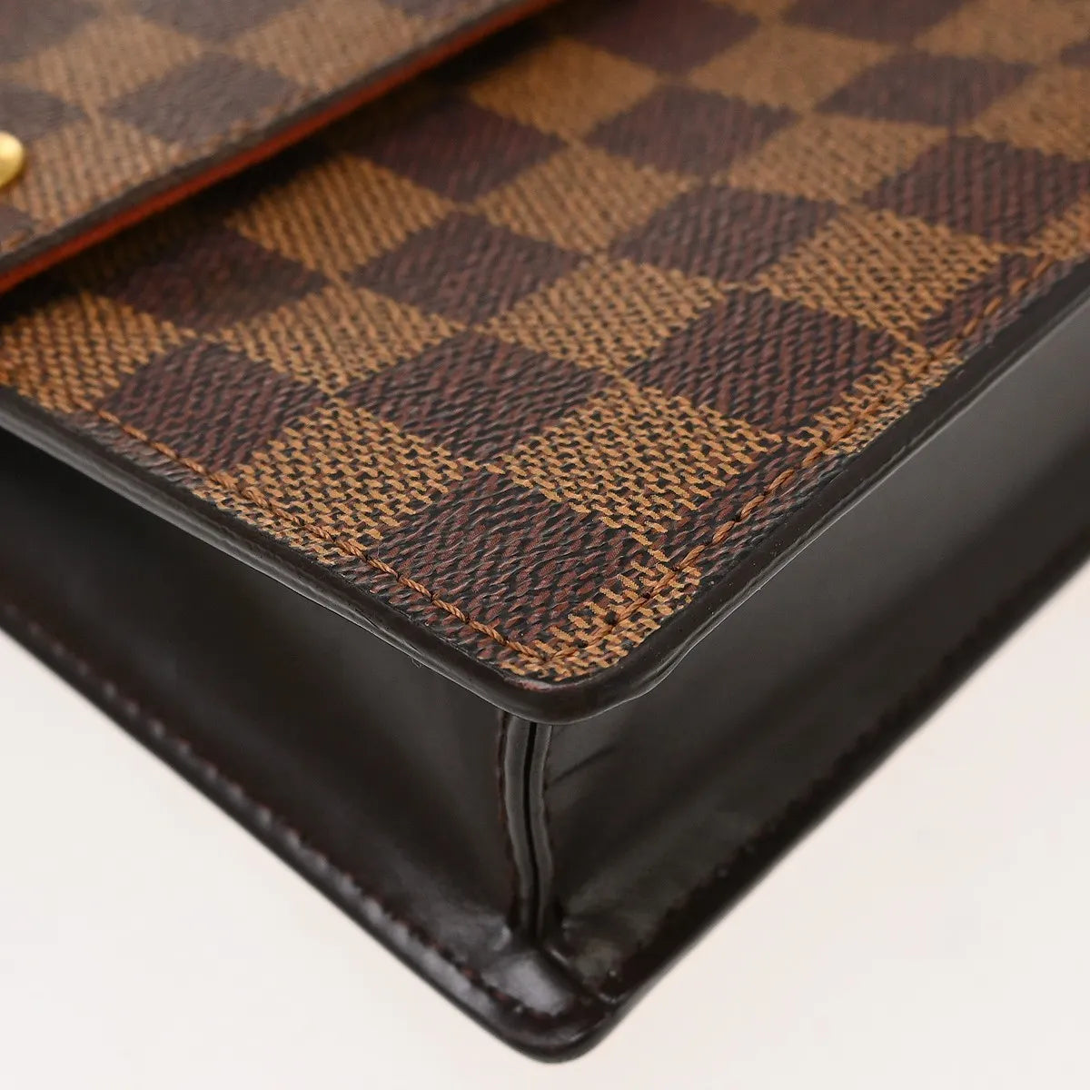 Louis Vuitton Portobello Messenger Damier, Brown, Canvas, Shoulder Bag