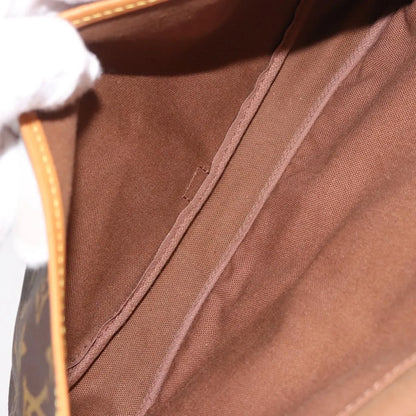 Louis Vuitton Saumur Canvas, Brown, Canvas, Shoulder Bag
