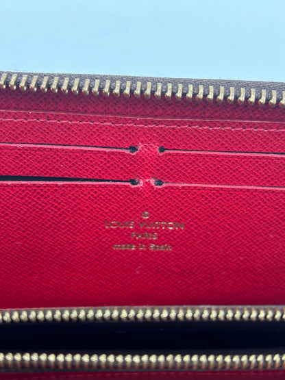 Louis Vuitton Clemence Damier Ébène, Brown, Canvas, Wallet