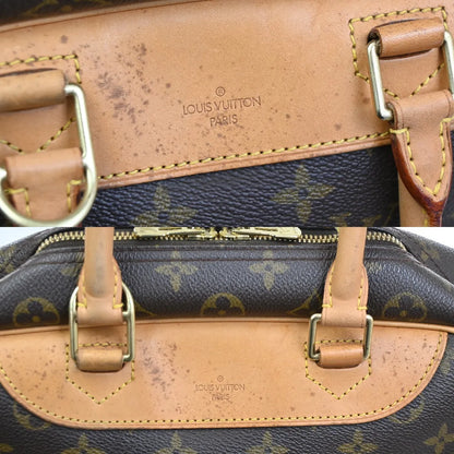 Louis Vuitton Deauville Monogram Canvas, Brown, Leather, Handbag