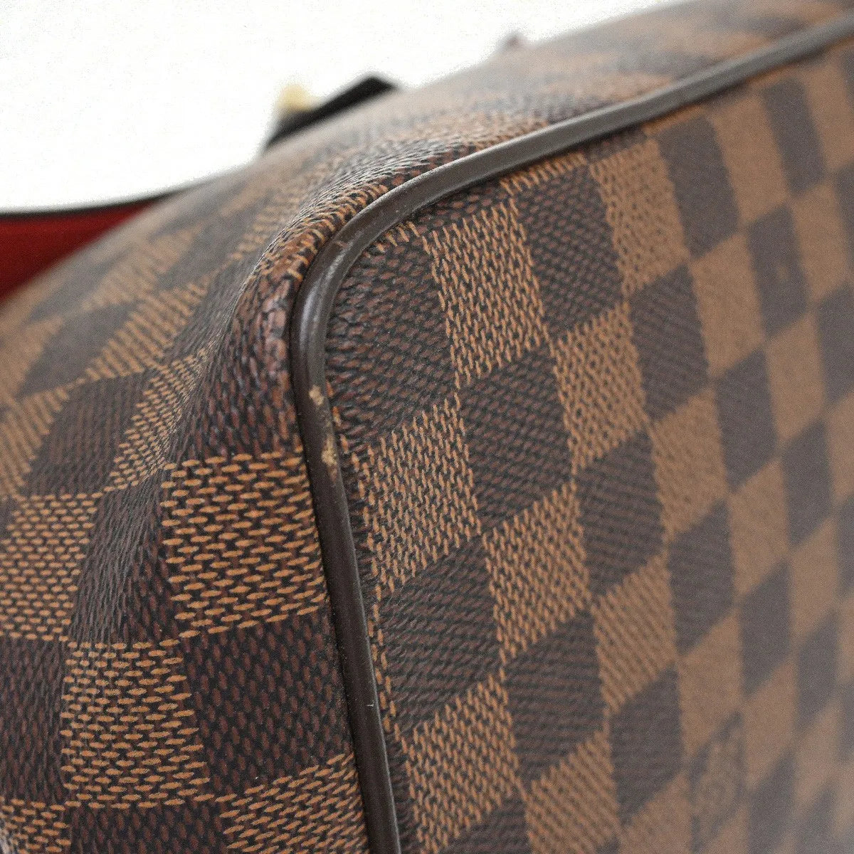 Louis Vuitton Bergamo Damier, Brown, Canvas, Handbag