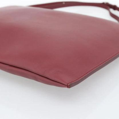 Celine Fortune Cookie Convertible Leather, Burgundy, Leather, Shoulder Bag