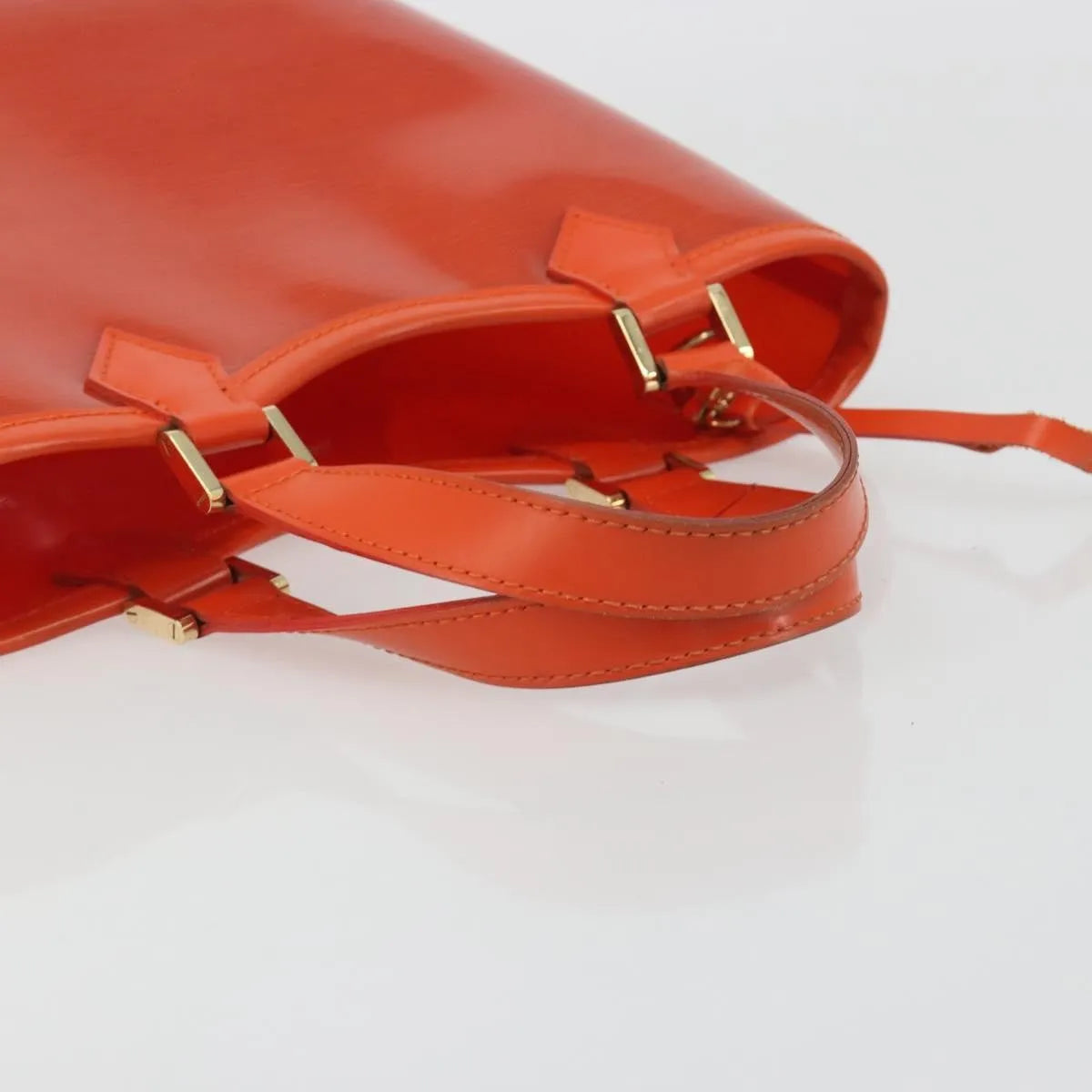 Louis Vuitton Plage Lagoon Bay Vinyl Epi Leather, Orange, Leather, Tote Bag