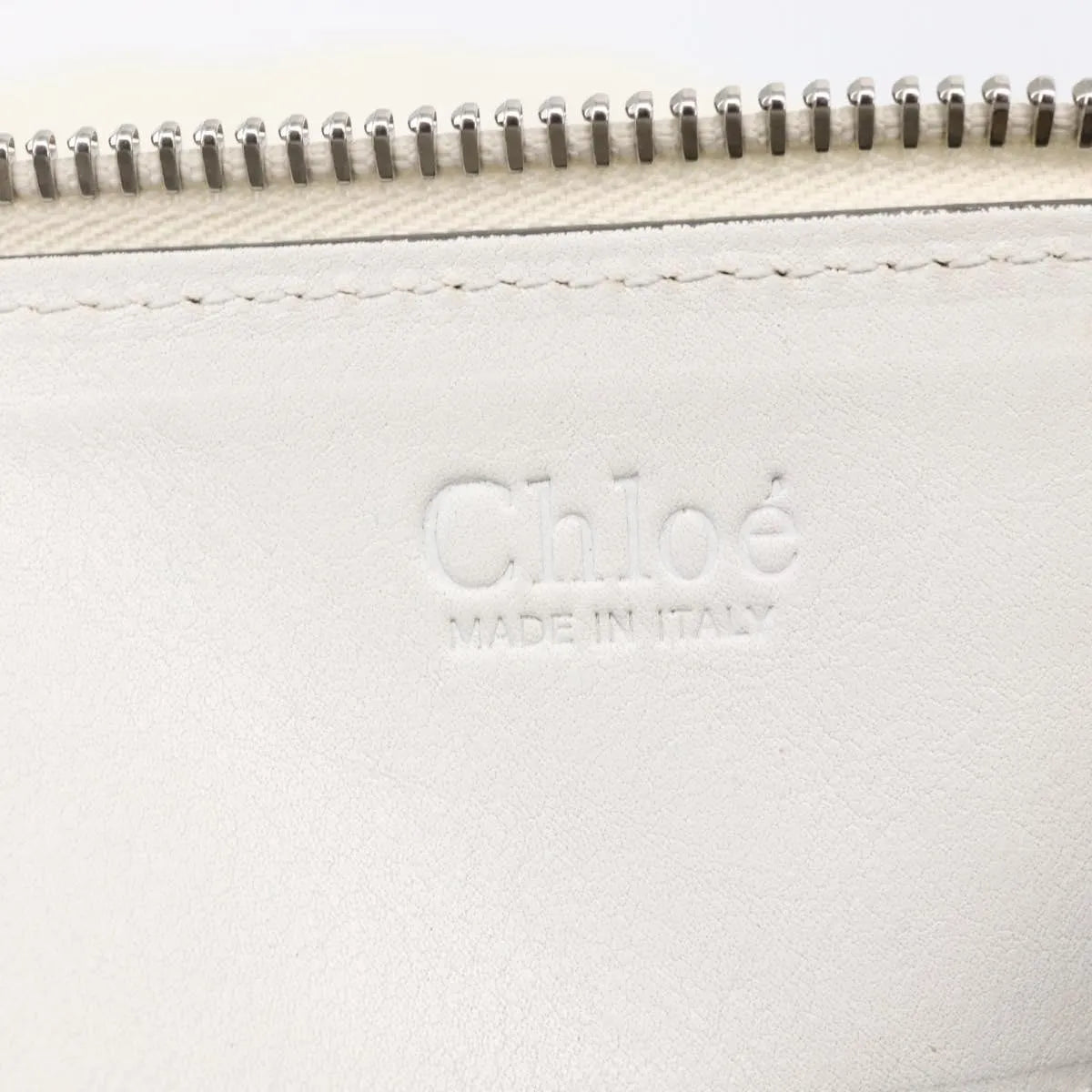 Chloe Vintage Leather, White, Leather, Shoulder Bag