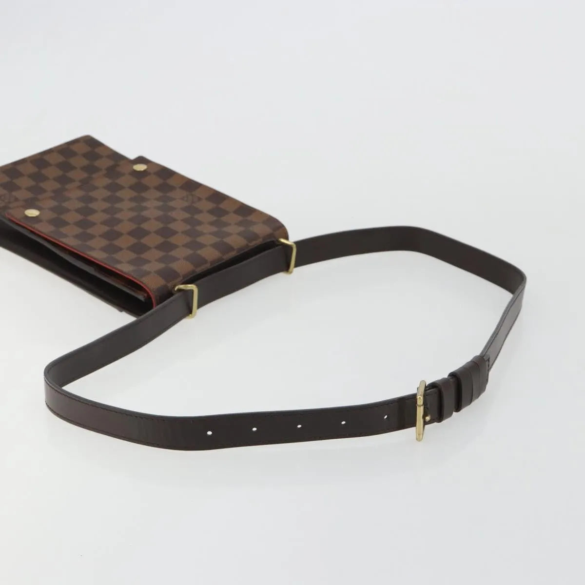 Louis Vuitton Portobello Messenger Damier, Brown, Canvas, Shoulder Bag