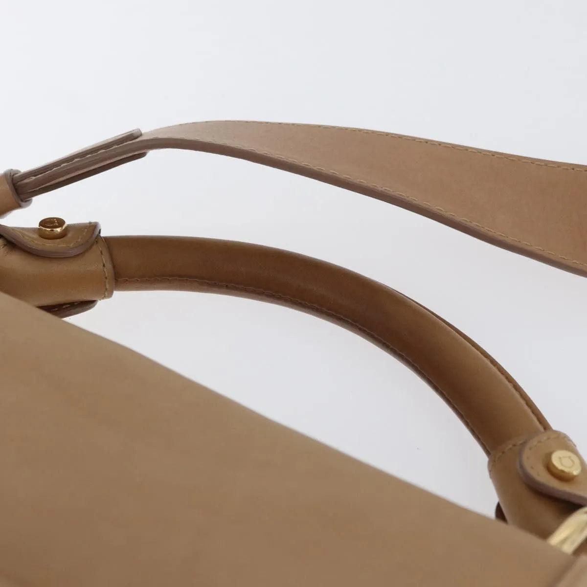 Salvatore Ferragamo Suzanna Satchel Smooth Leather, Beige, Leather, Handbag