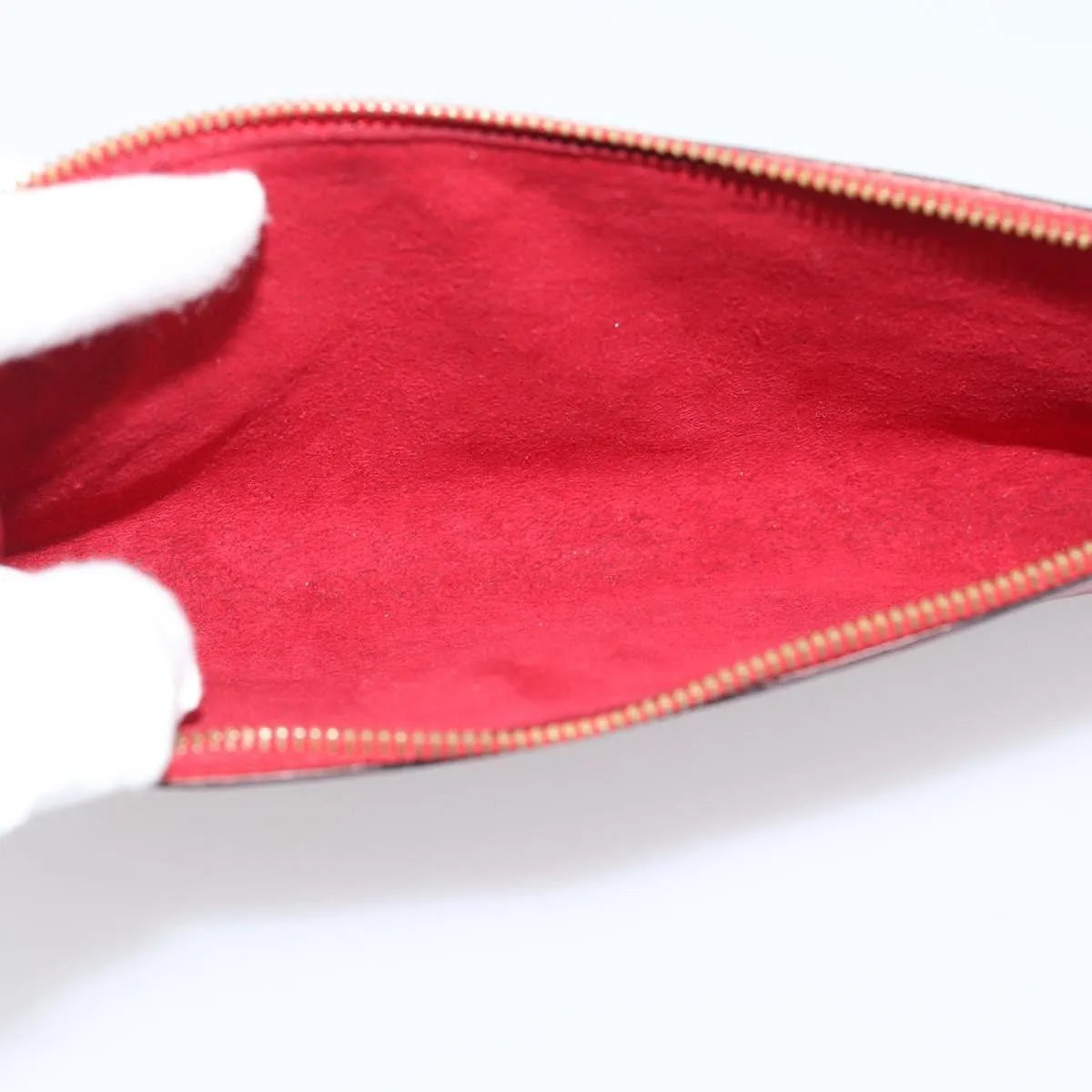 Louis Vuitton Pochette Accessoires Epi, Red, Leather, Clutch