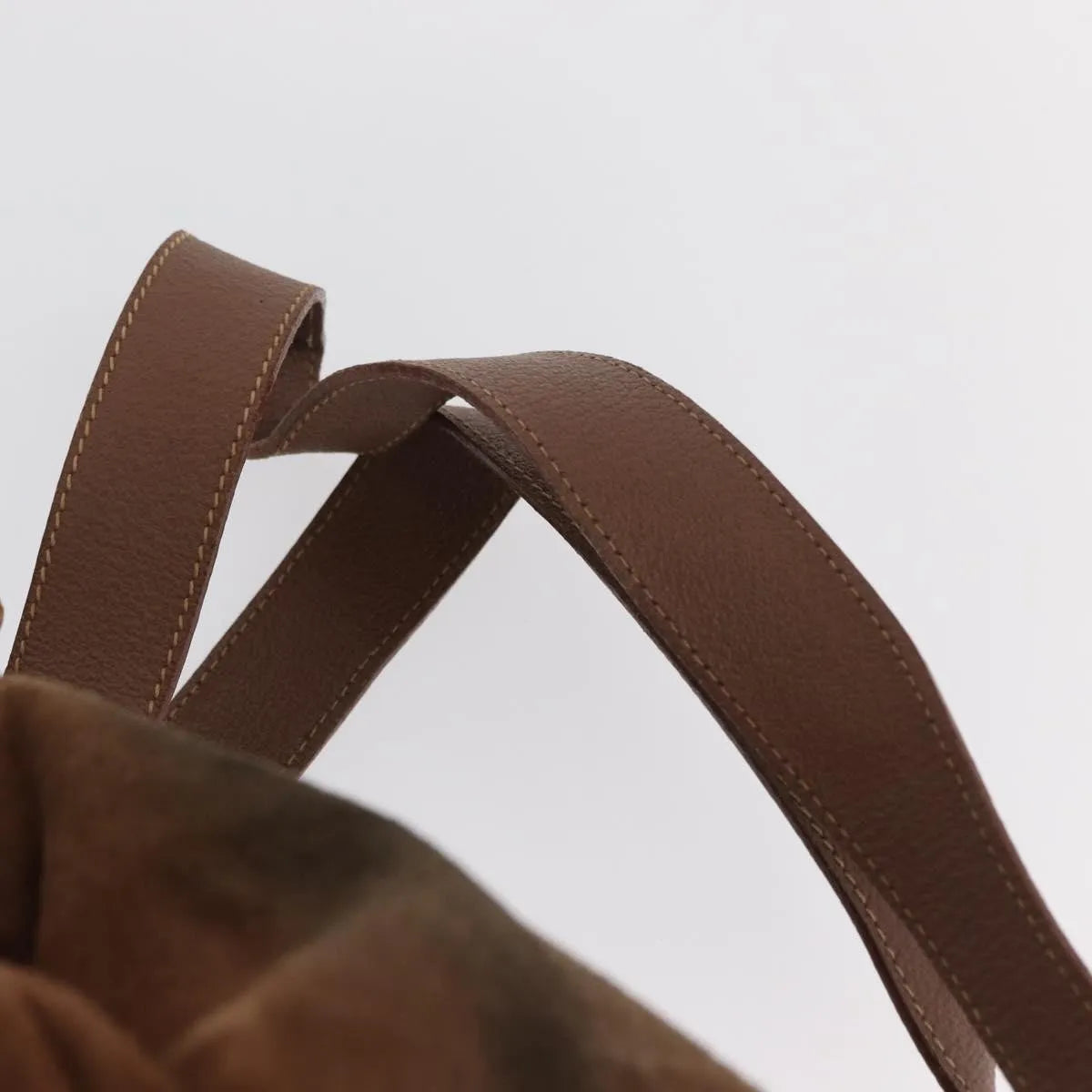 Gucci Vintage Bamboo Suede, Brown, Suede, Backpack