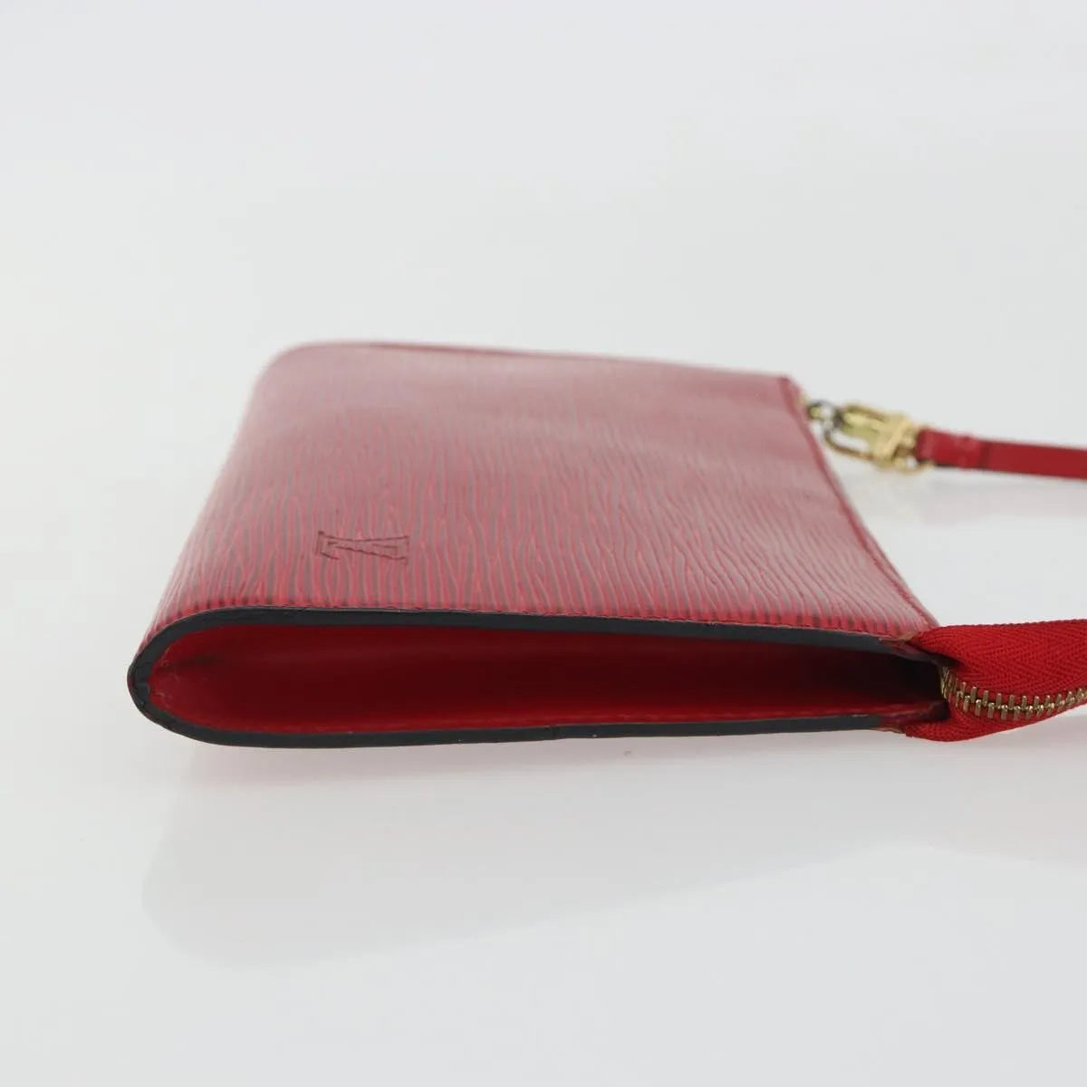 Louis Vuitton Pochette Accessoires Epi, Red, Leather, Clutch