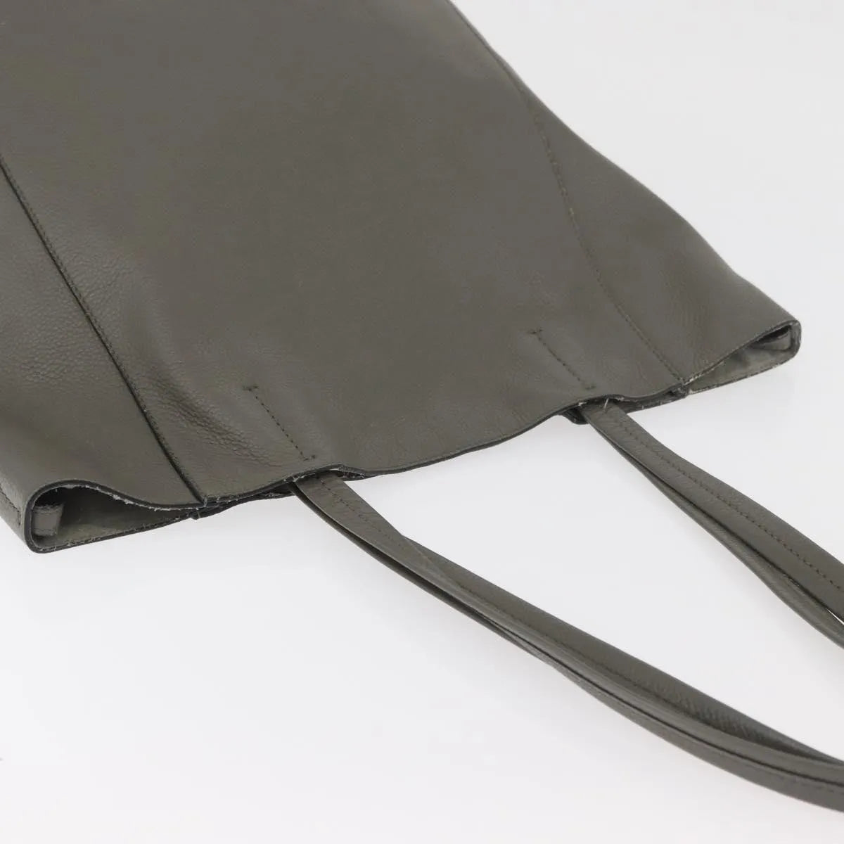 Celine Phantom Cabas Tote Leather, Gray, Leather, Tote Bag