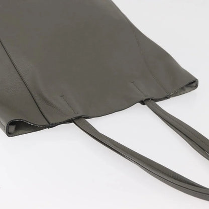 Celine Phantom Cabas Tote Leather, Gray, Leather, Tote Bag