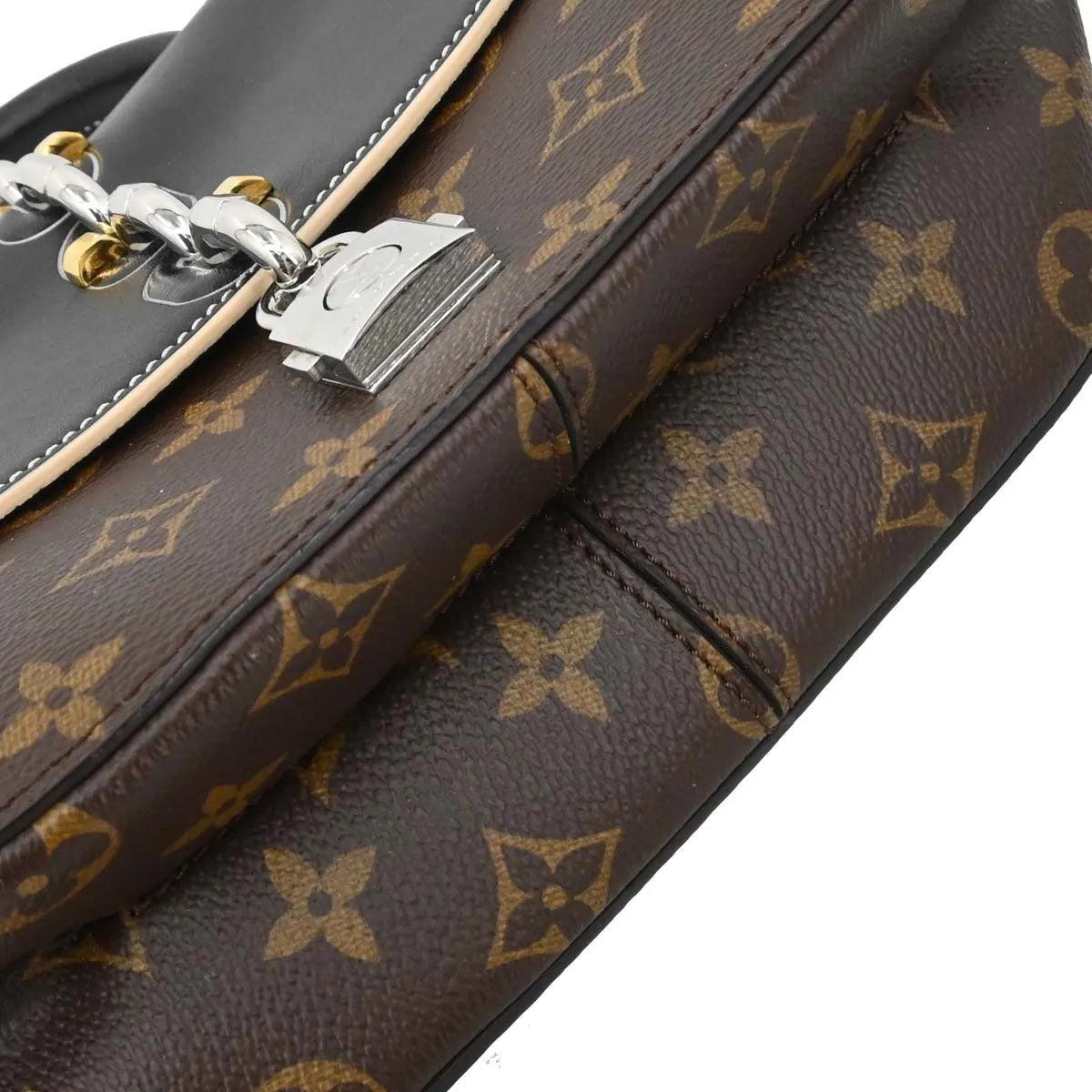 Louis Vuitton Chain It Monogram Canvas with Leather, Brown, Canvas, Handbag
