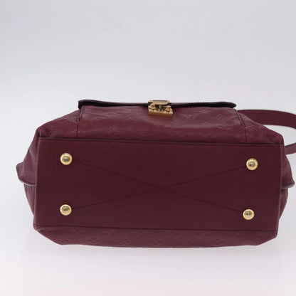 Louis Vuitton Metis Hobo Monogram Empreinte Leather, Burgundy, Leather, Handbag