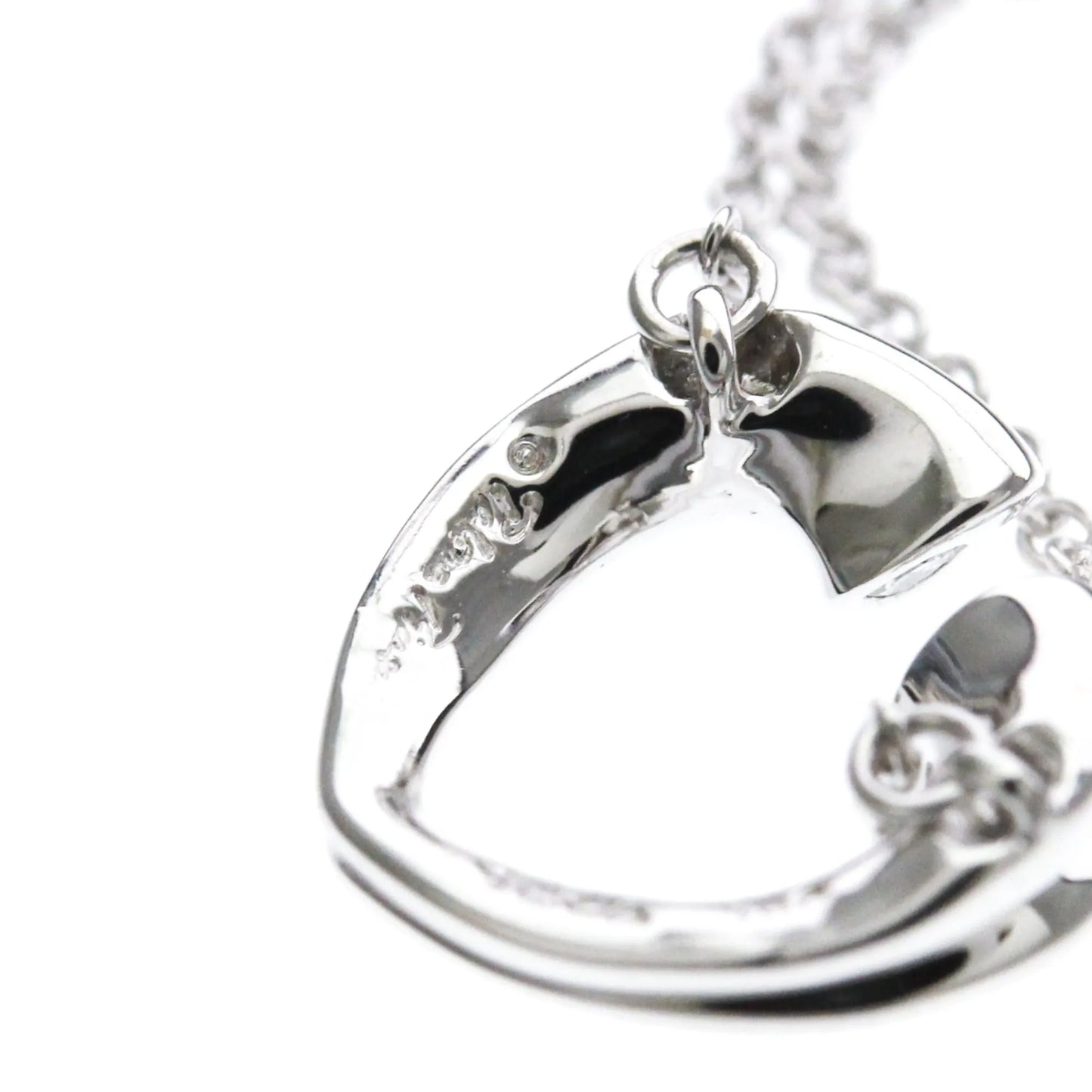 Tiffany & Co. Paloma Picasso Tenderness Heart Pendant 18K White Gold with Diamonds, Silver, White Gold, Necklace