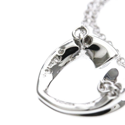 Tiffany & Co. Paloma Picasso Tenderness Heart Pendant 18K White Gold with Diamonds, Silver, White Gold, Necklace