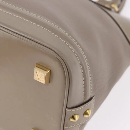 Louis Vuitton Suhali Lockit Leather, Gray, Leather, Handbag