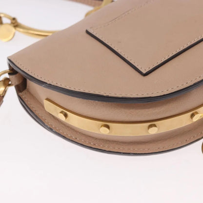 Chloe Nile Minaudière Leather, Pink, Leather, Handbag