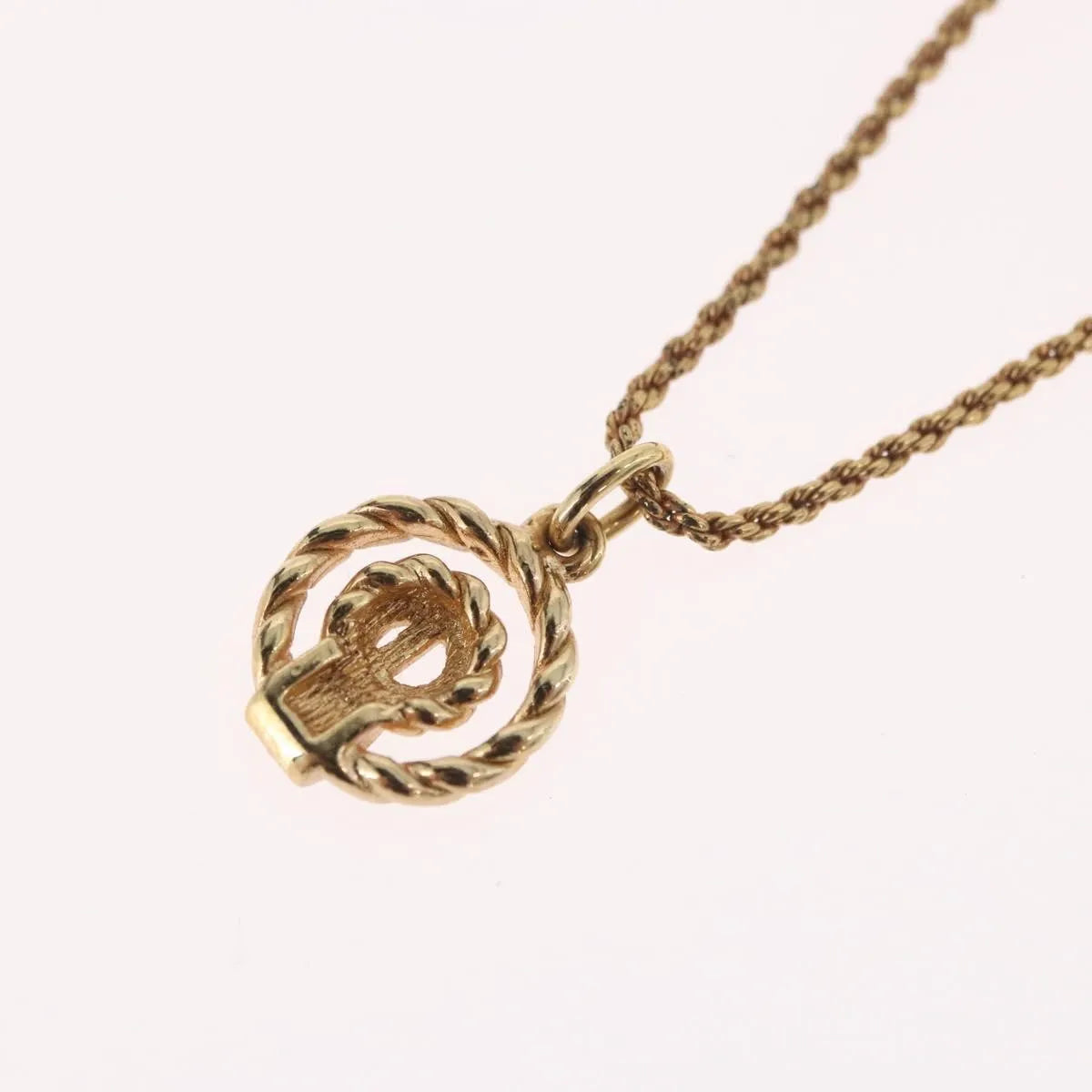 Christian Dior CD Pendant Gold-plated, Gold, Gold Plated, Necklace