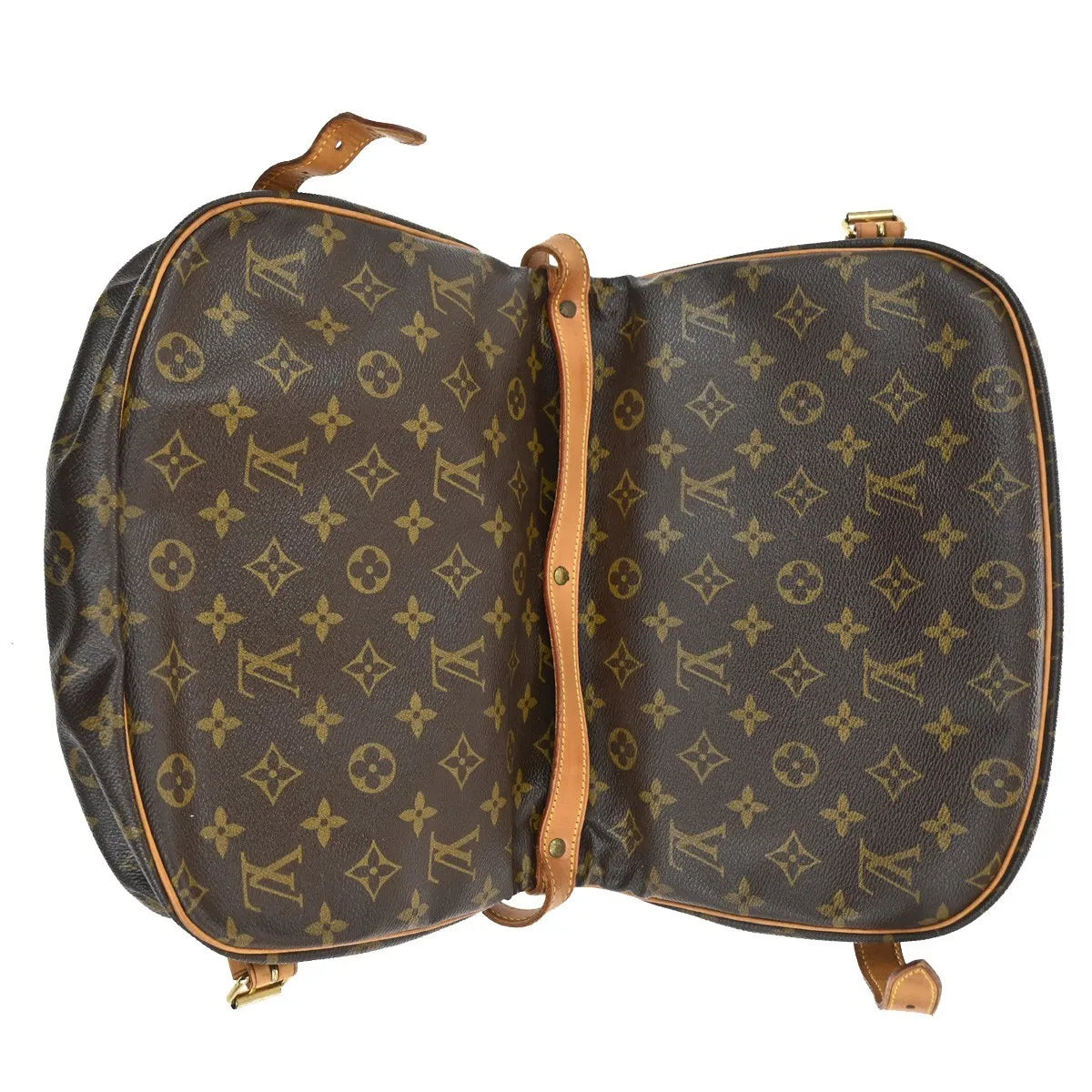 Louis Vuitton Saumur Monogram Canvas, Brown, Canvas, Shoulder Bag