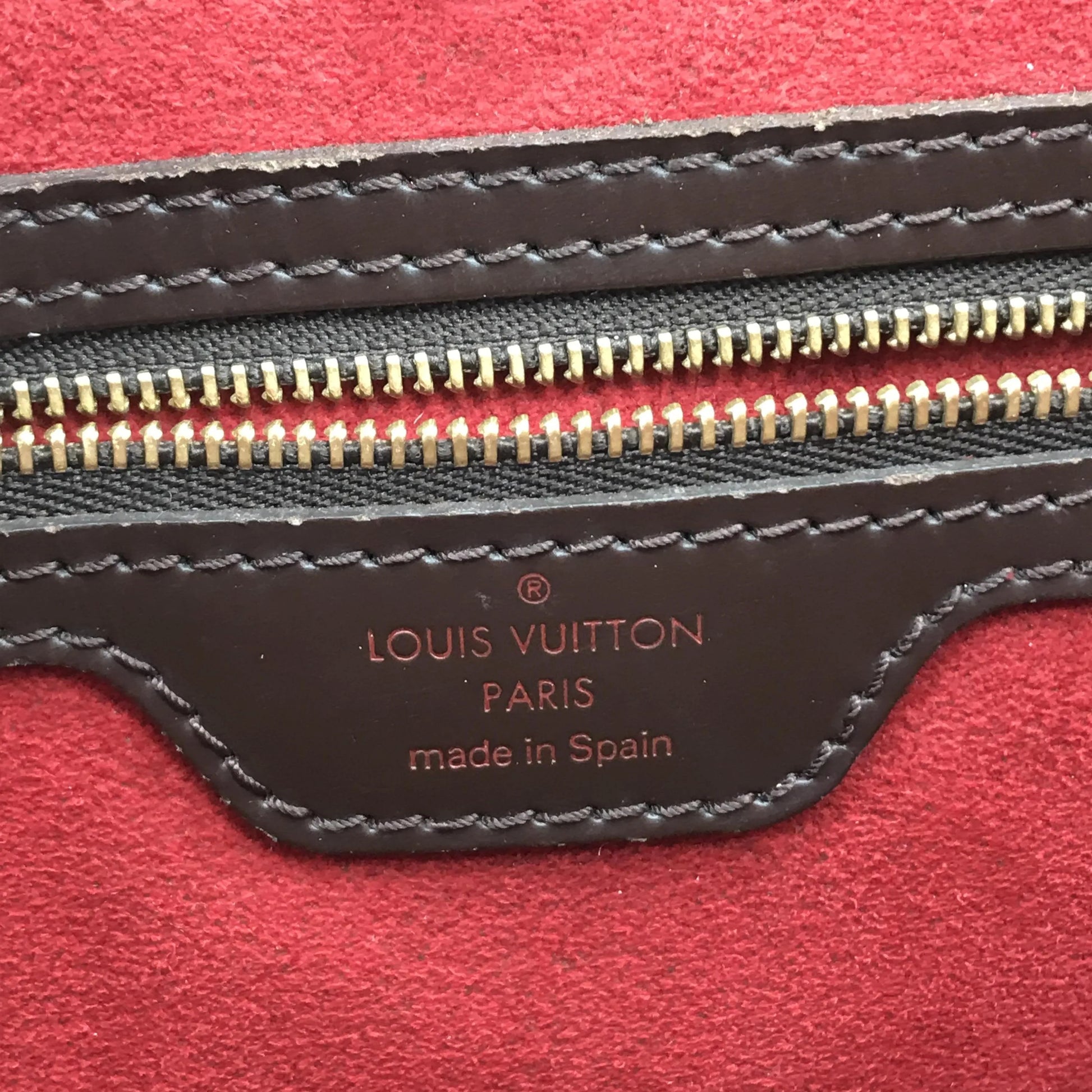 Louis Vuitton Hampstead Damier Ebene, Brown, Canvas, Tote Bag