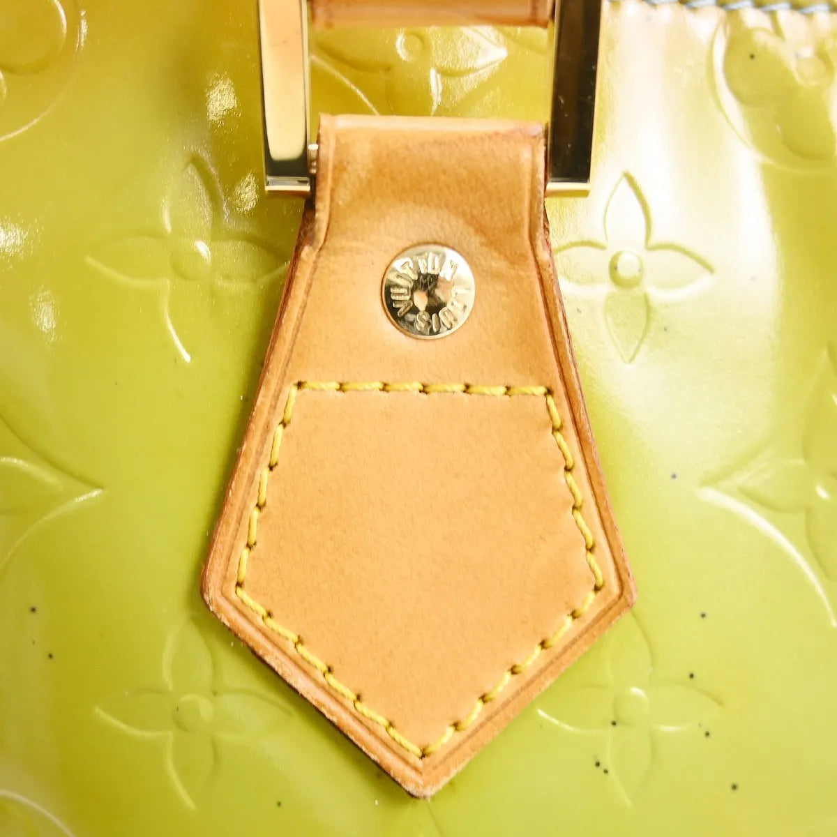 Louis Vuitton Houston Monogram Vernis, Yellow, Patent Leather, Tote Bag