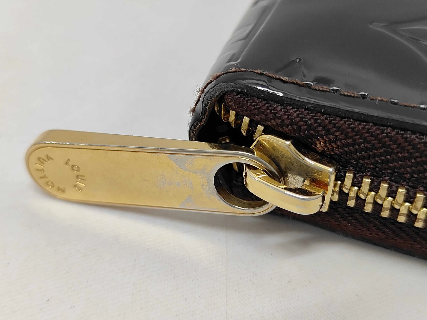 Louis Vuitton Zippy Organizer Patent leather, Black, Leather, Wallet
