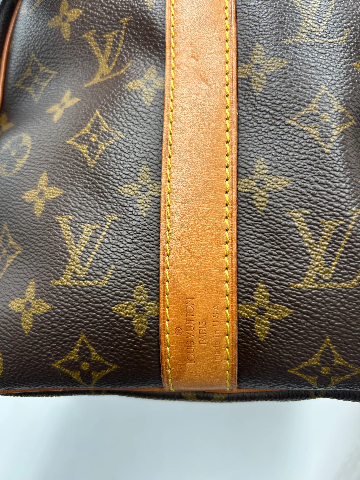 Louis Vuitton keepall bandoulière monogram, Brown, Canvas, Handbag