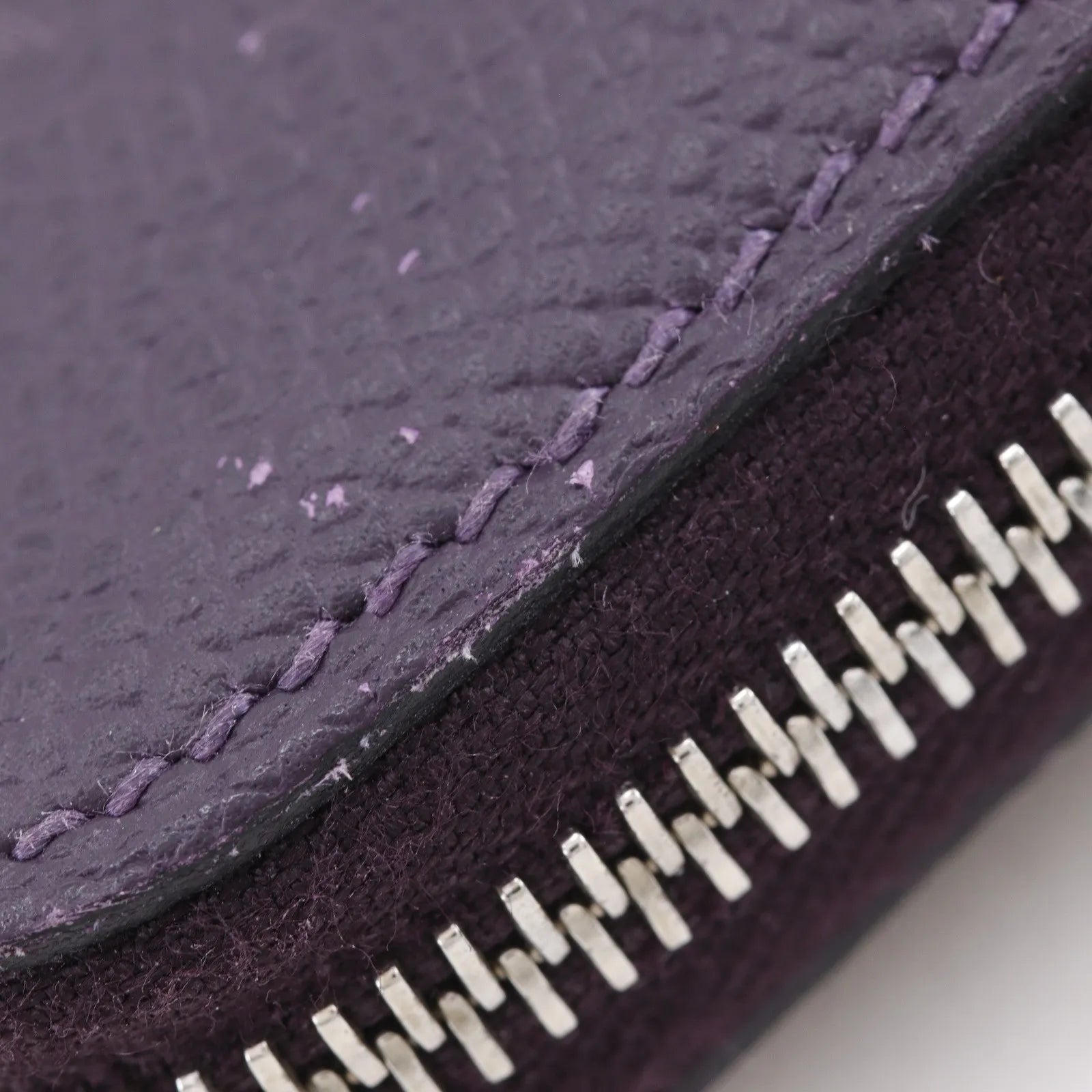 Hermes Azap Zip Around Epsom, Purple, Leather, Wallet