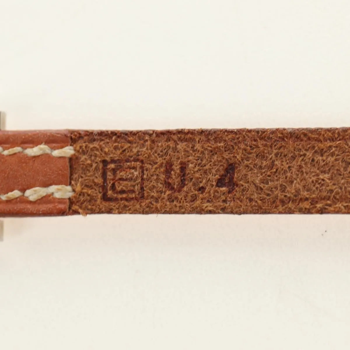 Hermes Hapi 3 Leather with Metal, Brown, Leather, Bracelet