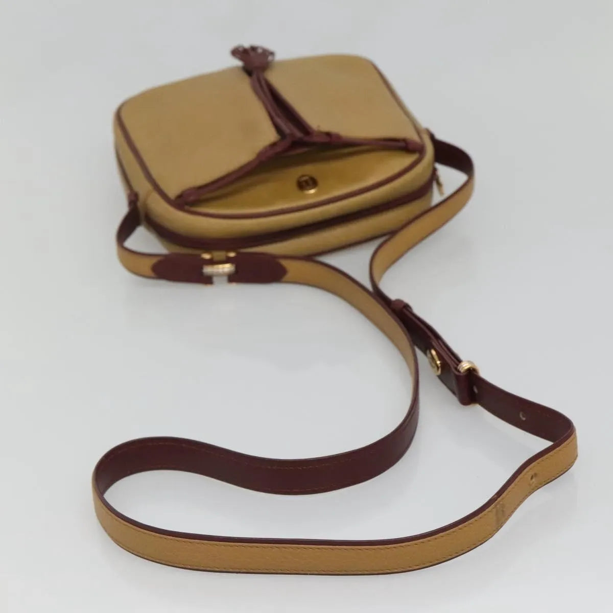 cartier Tasseled Must de Cartier Leather, Yellow, Leather, Shoulder Bag