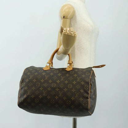 Louis Vuitton Speedy Monogram Canvas, Brown, Canvas, Handbag
