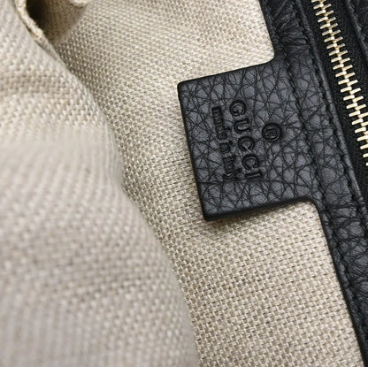 Gucci Greenwich Tote Leather, Black, Leather, Tote Bag
