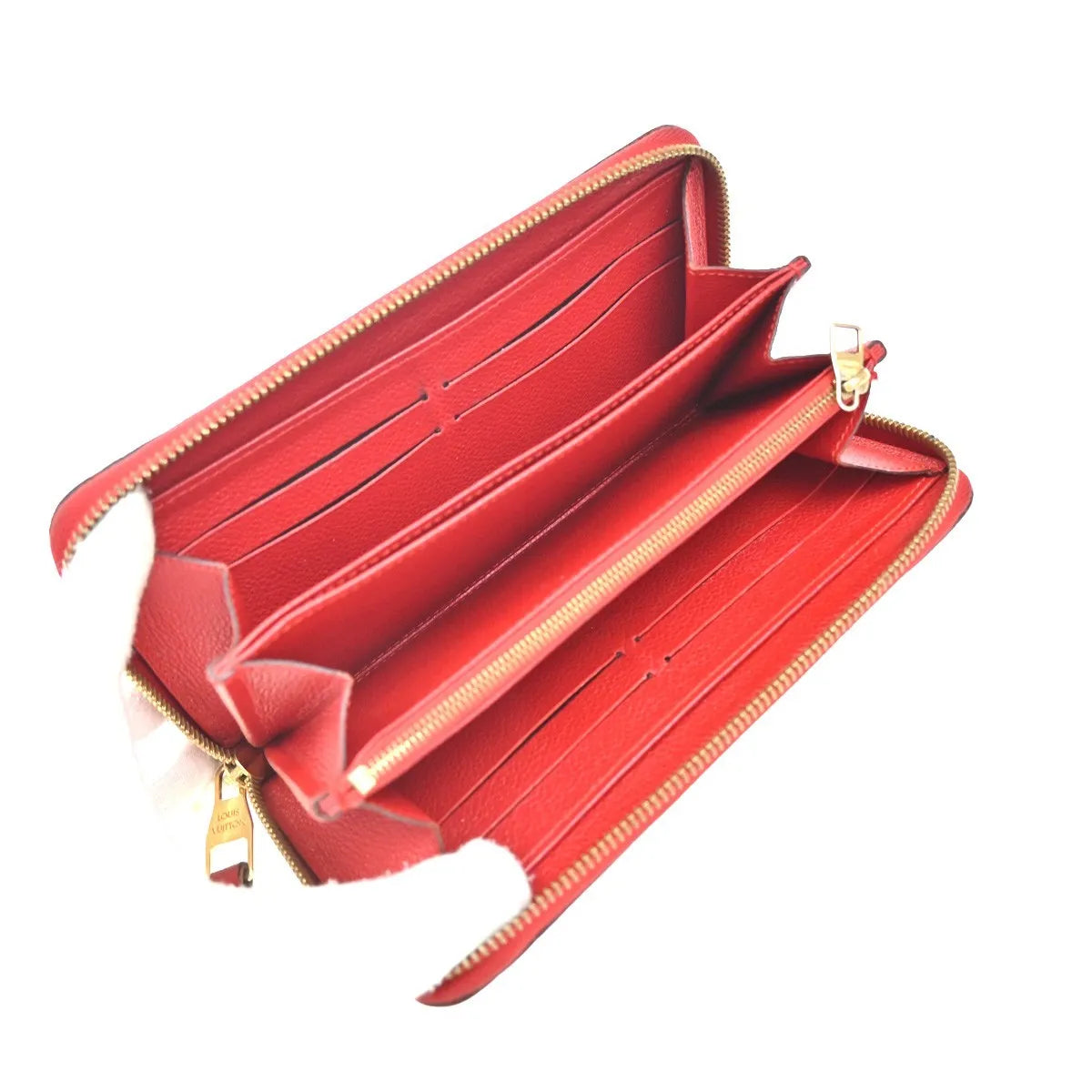 Louis Vuitton Portefeuille zippy Monogramme Empreinte Monogramme Empreinte, Red, Leather, Wallet