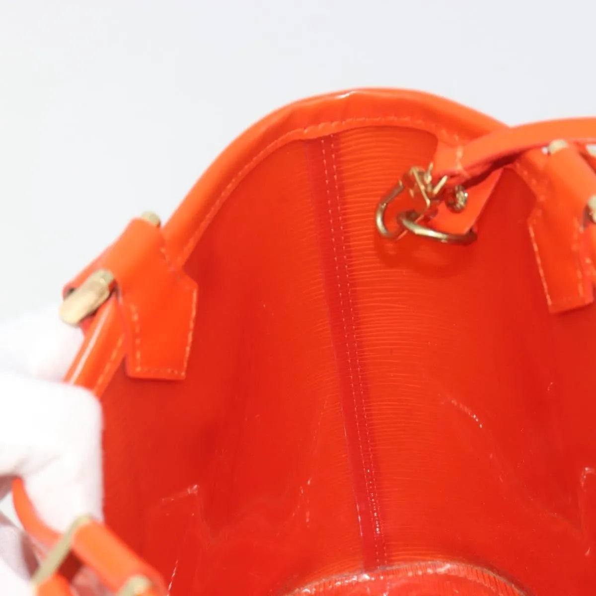 Louis Vuitton Plage Lagoon Bay Vinyl Epi Leather, Orange, Leather, Tote Bag