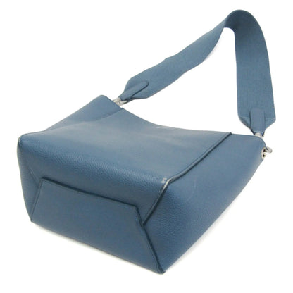 Celine Sangle Seau Calfskin, Blue, Leather, Shoulder Bag