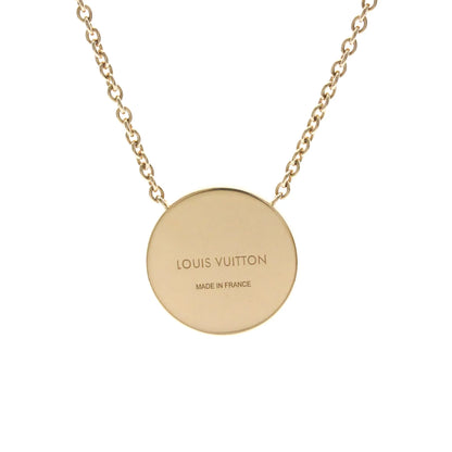 Louis Vuitton Color Blossom Medallion Pendant 18K Rose Gold with Mother of Pearl and Diamond, Gold, Pink Gold, Necklace
