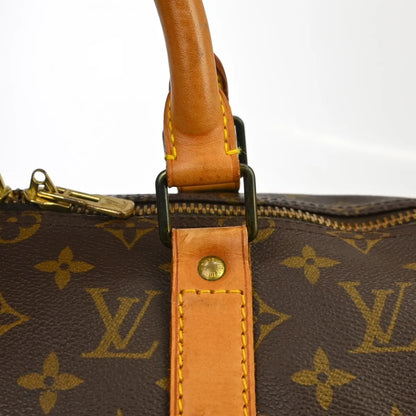 Louis Vuitton Keepall Monogram Canvas, Brown, Canvas, Travel Bag