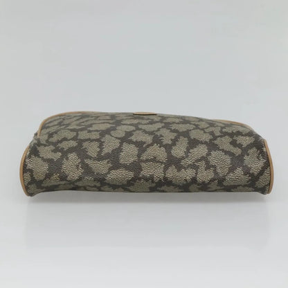 Saint Laurent Vintage Clutch PVC, Gray, Canvas, Clutch