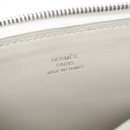 Hermes Atout Evercolor, White, Leather, Clutch