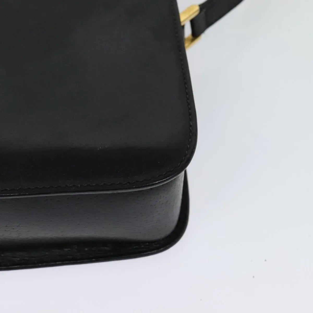 Gucci Vintage Leather, Black, Leather, Shoulder Bag