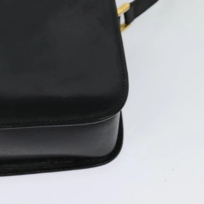 Gucci Vintage Leather, Black, Leather, Shoulder Bag